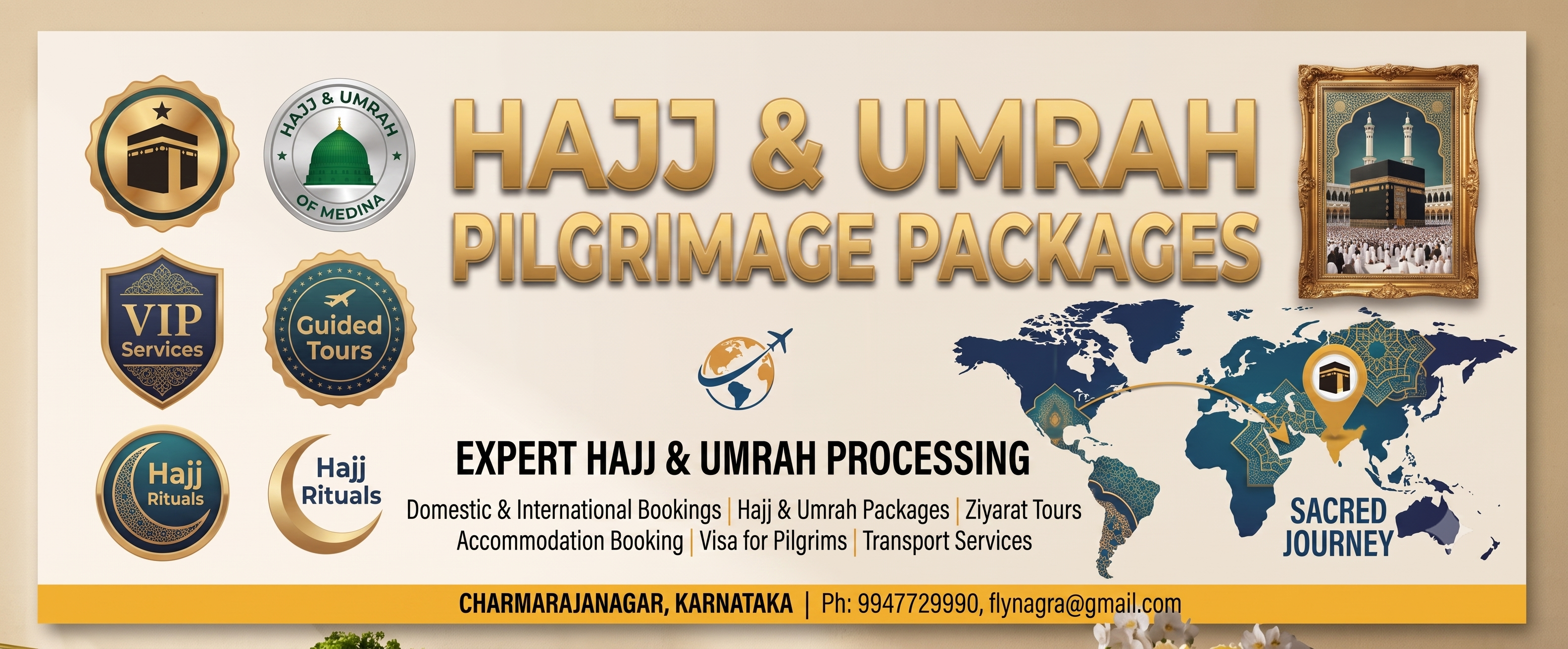 Hajj and Umrah pilgrimage packages by Fly Nagara