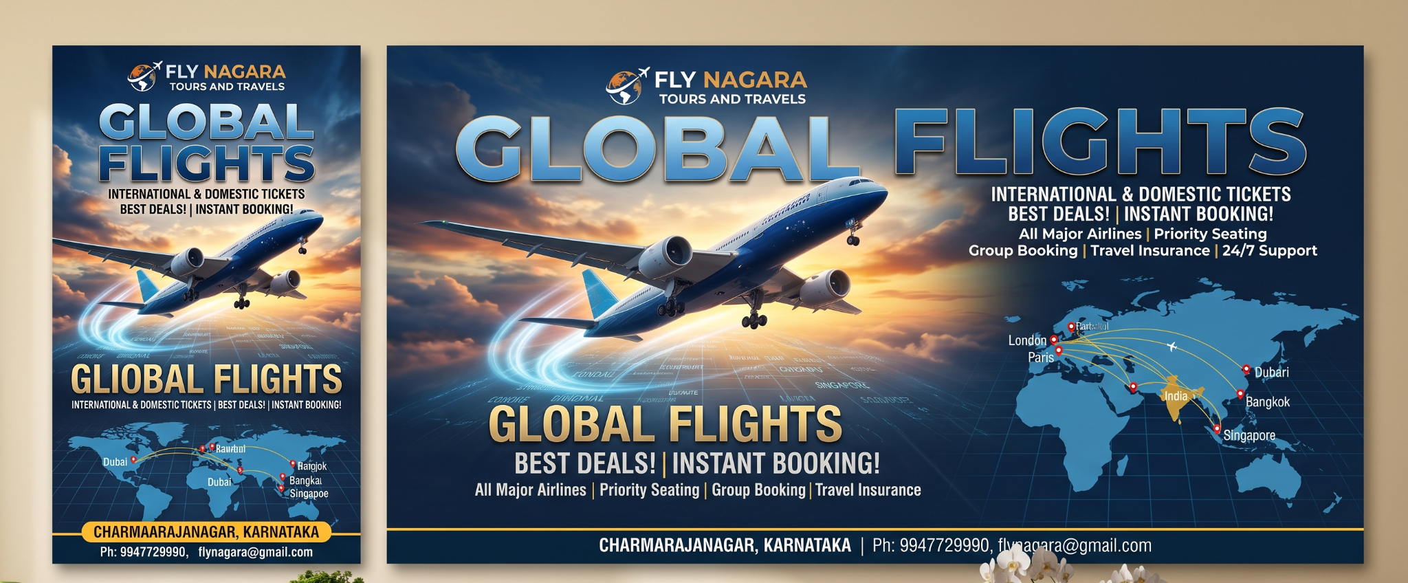 International and domestic flight tickets by Fly Nagara